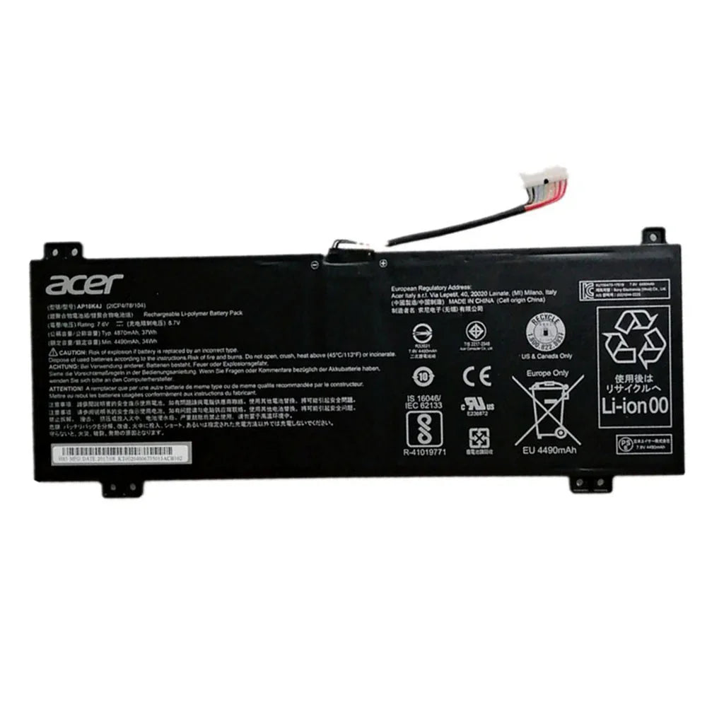 AP16K4J Genuine Acer Chromebook Spin 11 R751TN-C1T6, Aspire 3 A315-42-R4C0 Laptop Battery - eBuy UAE
